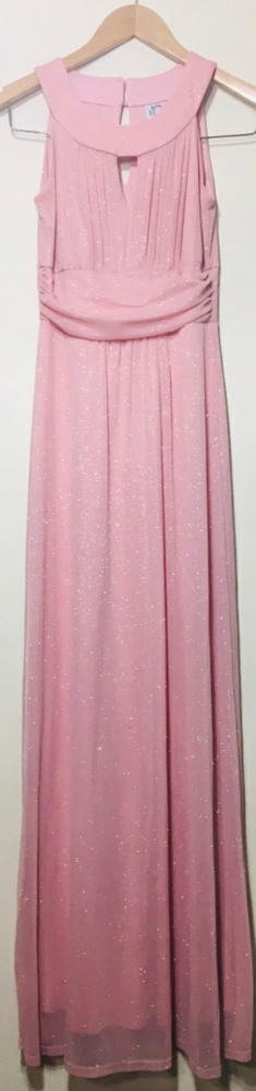 Glitter Pink Sleeveless Dress; By Sweet Storm